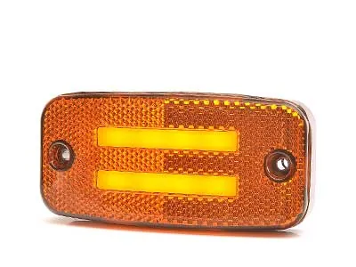 WAS LED Dzeltens Sānu Gabarīta Lukturis ar Virziena Rādītāju, 12-24V, ECE Sertifikāts