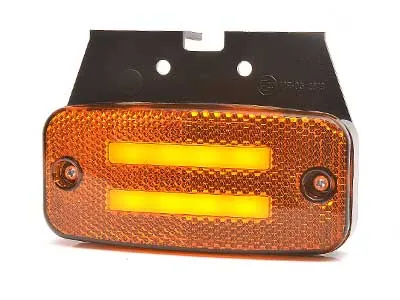 WAS LED Dzeltens Sānu Gabarīta Lukturis ar Virziena Rādītāju, 12-24V, ECE Sertifikāts - Attēls 2