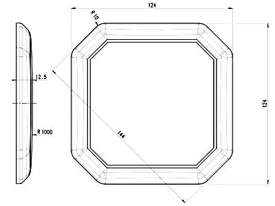 LED Salona Apgaismojums ar Hromētu Rāmi, 1215lm, IP6K9K, 12-24V Universāls - Attēls 3