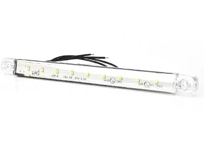 WAS Ultra-plānais LED Sānu Gabarītu Lukturis - Balts, 12-24V, SMD LED