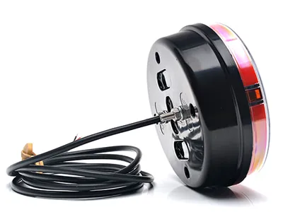 WAS Daudzfunkcionāls Apaļš LED Aizmugures Lukturis ar IP6K9K aizsardzību, 12-24V - Attēls 2