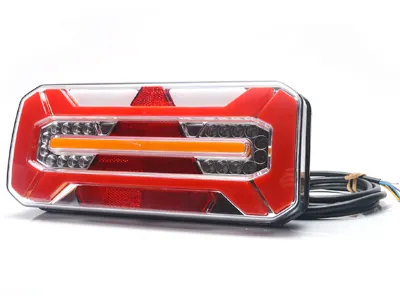 WAS LED Aizmugurējais Lukturis Piekabēm ar Multifunkcionalitāti, 12-24V, IP66/68