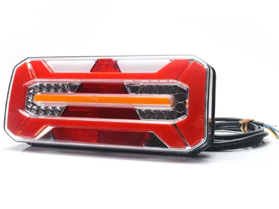 WAS LED Piekabes Lukturis - Labās Puses Multifunkcionāls, 12-24V, ADR Sertificēts