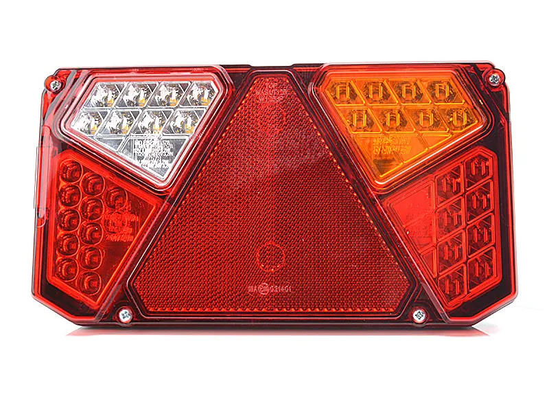 WAS Universāls LED Piekabes Aizmugurējais Lukturis ar 6 Funkcijām 12-24V 242mm