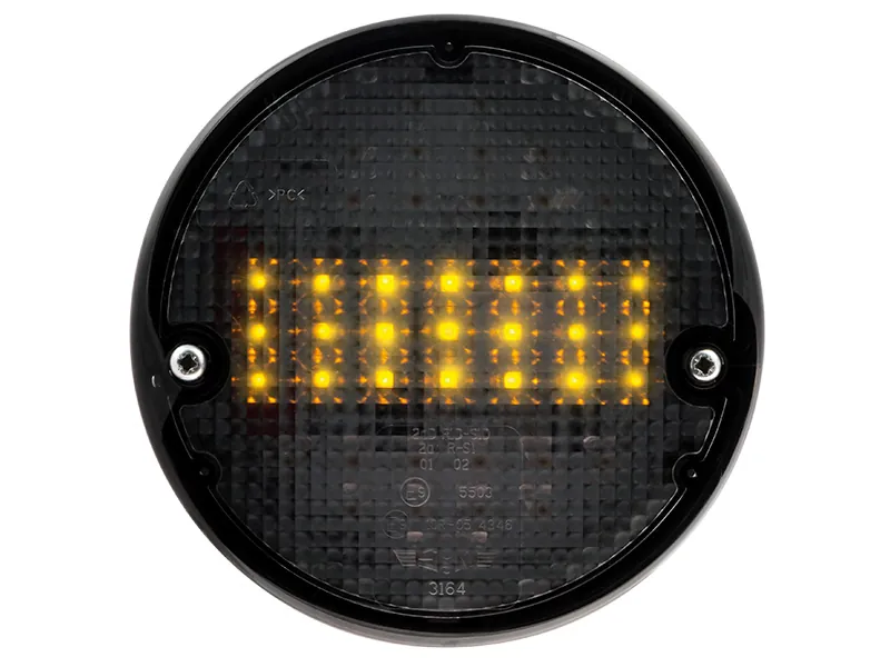 LED Aizmugures Lukturis ar Dinamisko Pagrieziena Signālu 12-24V, ECE Apstiprināts, Apaļš - Attēls 4