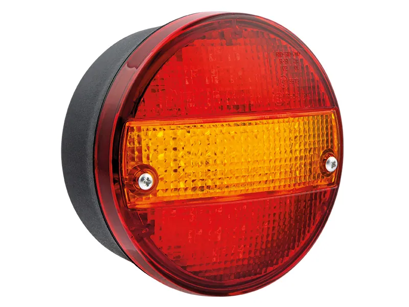 Universāls LED Aizmugures Lukturis ar Dinamisko Pagrieziena Rādītāju 12-24V, ECE R10/R7/R6/ADR Apstiprināts