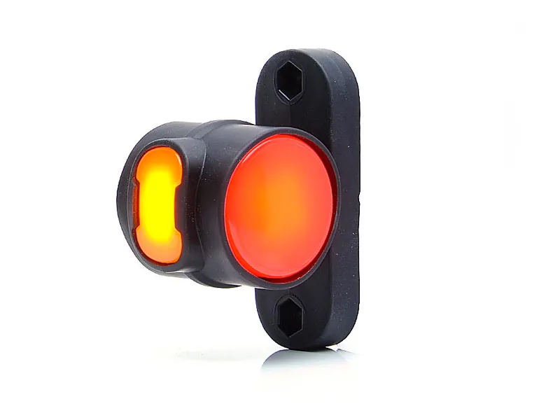 WAS LED Sānu gabarītu lukturis ar gumijas kāju 12/24V, ECE/ADR sertificēts - Papildlukturi.lv