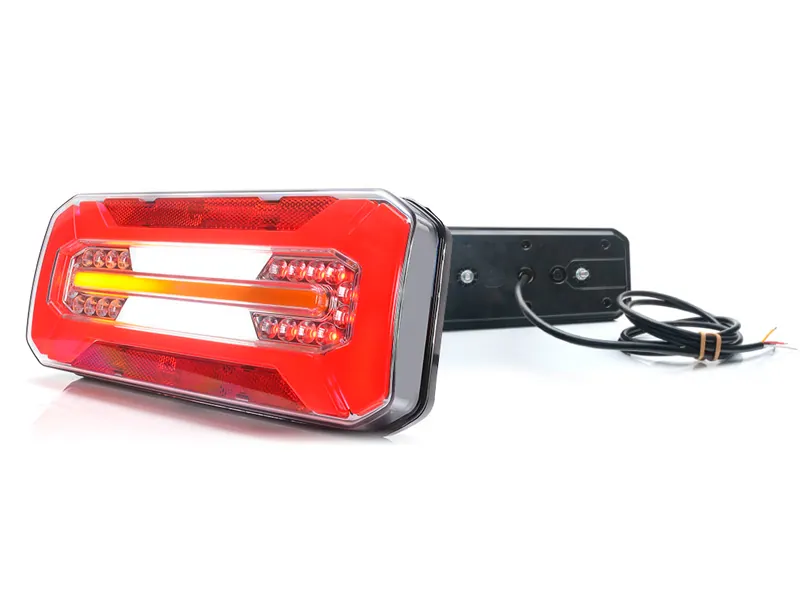 WAS Universāls LED Aizmugures Lukturis, Multifunkcionāls ar Dinamisku Pagrieziena Rādītāju, IP66/68