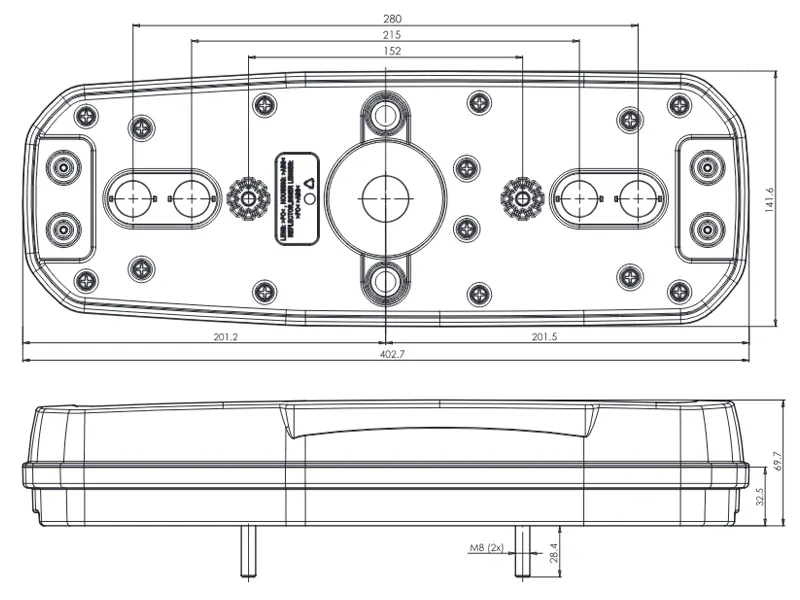 WAS LED Aizmugures Lukturis - Multifunkcionāls (Pozīcija, Stop, Dinamiskais Pagrieziens, Atpakaļgaita, Miglas Gaisma), IP6K9K, 12/24V - Attēls 2