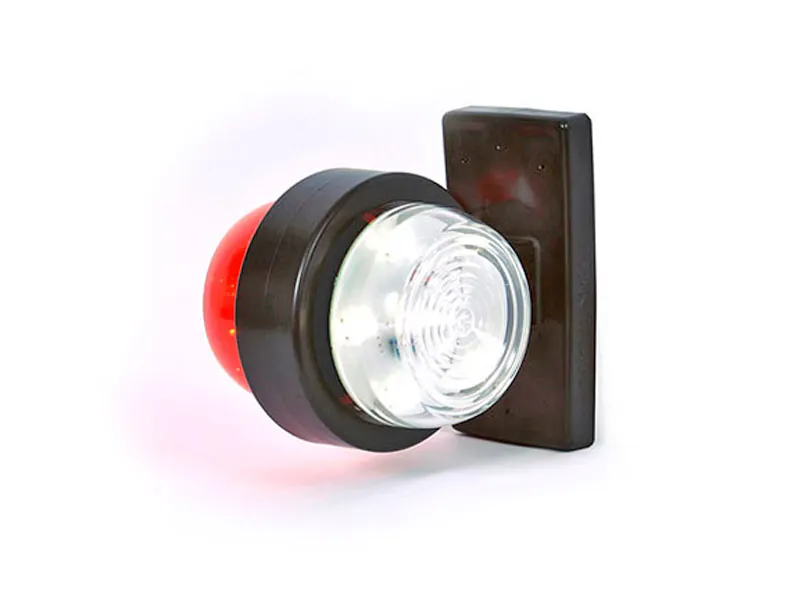 WAS LED sānu gabarītu lukturi (radziņi) 12/24V, ECE un ADR sertificēti, ø78mm