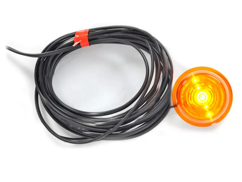 WAS LED Sānu Gabarītu Lukturis - 12/24V, Ø78x87mm, IP66/IP68 Sertificēts