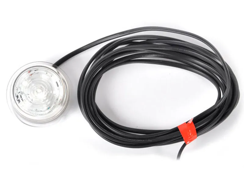 WAS LED Sānu Gabarītu Lukturis, 12/24V, IP66/68, ar 5m Vadu