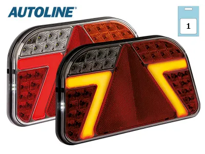 AUTOLINE LED Aizmugurējais lukturis - Daudzfunkciju piekabes lukturis 12-24V, -40°C līdz +65°C