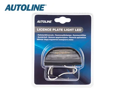 AUTOLINE LED Numura zīmes apgaismojums, 5 LED, Melns, 12-24V, E-sertificēts - Attēls 2