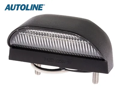 AUTOLINE LED Numura zīmes apgaismojums, 5 LED, Melns, 12-24V, E-sertificēts - Attēls 3