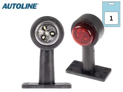 AUTOLINE LED Sānu Gabarītu Lukturis (Radziņi), 12-24V, Ar Gumijas Kājiņu, E-Apstiprināts