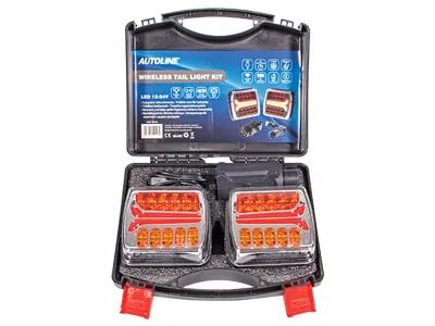 AUTOLINE Bezvadu LED aizmugures lukturi ar uzlādējamu akumulatoru | IP65 | 12-24V | Dinamiskie pagriezienu rādītāji