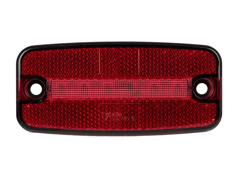 TRUCKVISION Sarkanais LED Sānu Gabarītu Lukturis, 12-24V DC, IP67, 6 LED, 5m ADR Kabelis