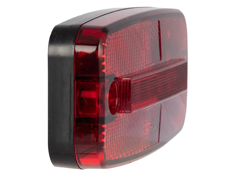 TRUCKVISION Sarkanais LED Sānu Gabarītu Lukturis, 12-24V DC, IP67, 6 LED, 5m ADR Kabelis - Attēls 3