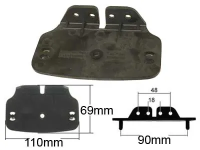Clamp Base Stiprinājuma Pamatne ar 90 mm Skrūvju Attālumu Sānu Gabarītu Lukturiem