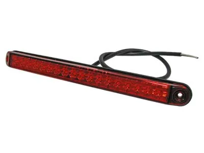 24V LED Bremžu lukturis ar 18 diodēm (252x22x18mm) - Universāls transportam - Papildlukturi.lv