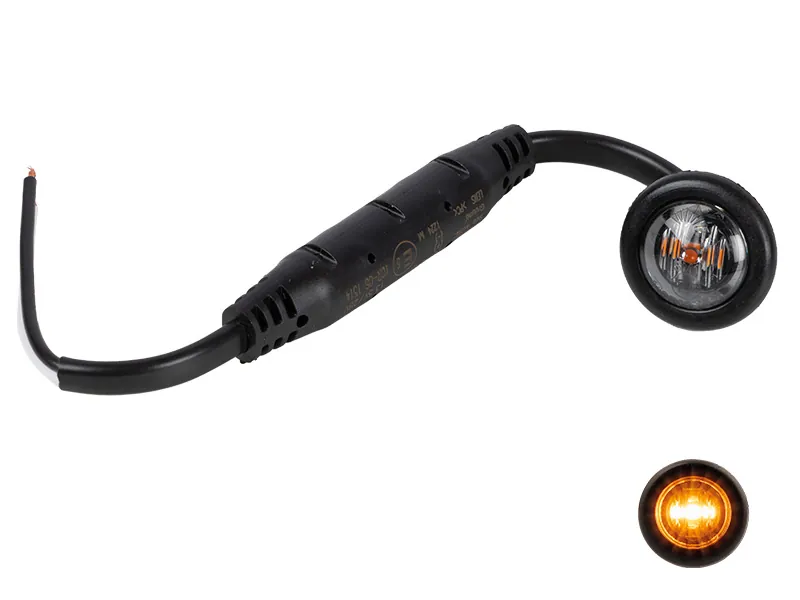 OPTIBEAM DARK PHANTOM Dzeltenais LED Sānu Gabarīta Lukturis 8-32V ECE R148 Sertificēts