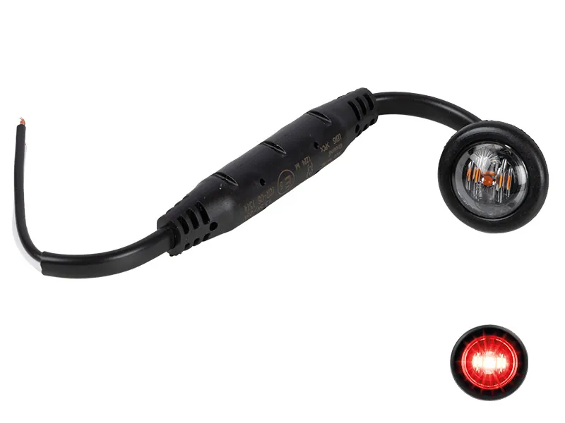 OPTIBEAM DARK PHANTOM LED sarkans sānu gabarīta lukturis, 8-32V, ECE apstiprināts