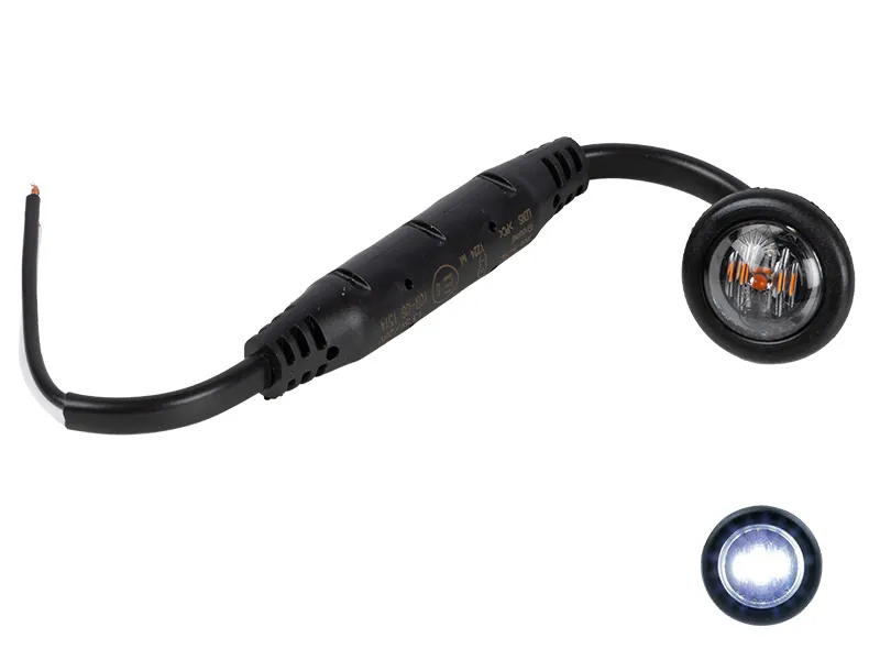 OPTIBEAM DARK PHANTOM LED Sānu Gabarītu Lukturis ar Dūmakainu Lēcu, 8-32V, ECE Sertificēts