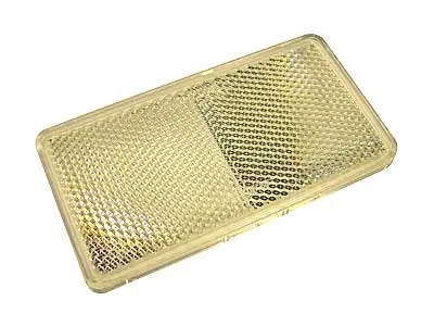 Caurspīdīgs Atstarotājs ar Uzlīmes Stiprinājumu (55x105mm)