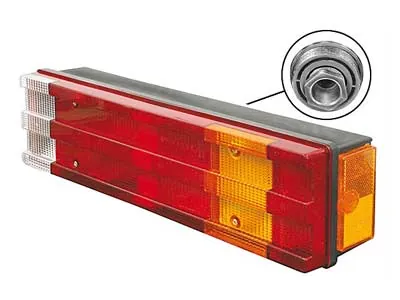 Proplast 7-kameru Universāls Aizmugurējais Lukturis ar Atstarotāju, Kravas Auto un Mikroautobusiem, Mercedes-Benz, BA15s