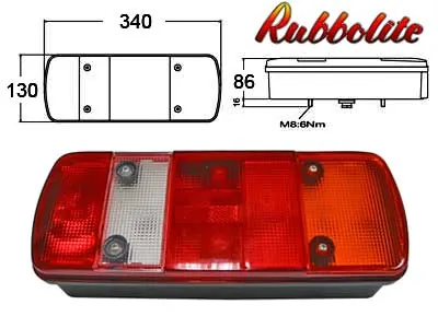 5 Funkciju Aizmugures Lukturis MAN, MB, VW Kravas Auto Transportam ar Reflektoru (12/24V)