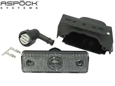 ASPöCK LED Sānu Gabarīta Lukturis ar Atstarotāju - 24V, ADR sertifikāts