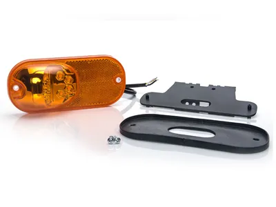 WAS Daudzfunkcionāls LED sānu gabarītu lukturis ar dzeltenu stiklu, 12-24V, ECE sertifikāts - Attēls 2