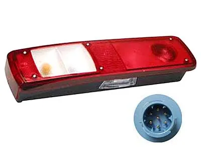 Vignal 7-kameru aizmugures lukturis ar atstarotāju un numura zīmes apgaismojumu (12-24V)