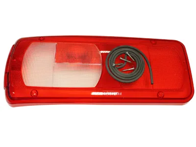 Rezerves kreisās puses stikla pārsegs LED aizmugures lukturim (400x160x90mm)