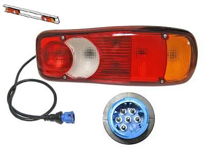 Universāls 5-kameru Aizmugures Lukturis ar Atstarotāju - 12/24V Auto, Kravas Transportam ar BA15s Savienojumu