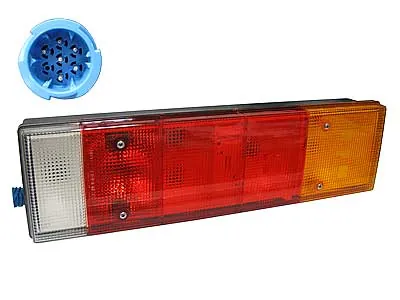 Renault 5-Kameru Aizmugurējais Lukturis, Labā Puse ar BA15s Spuldzēm, 464x130x83mm, Universāls Auto Rezerves Lukturis