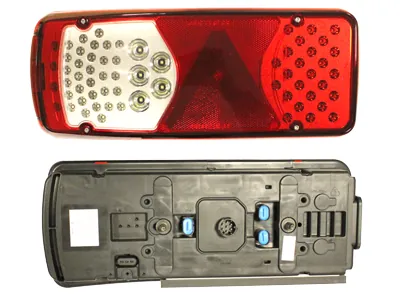 Vignal LC8T LED Aizmugurējais Lukturis Piekabēm ar Trijstūrveida Atstarotāju (12-24V)