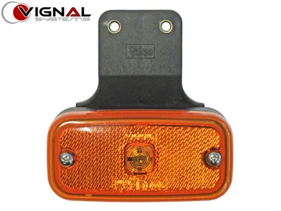 VIGNAL Dzeltens hologēnu sānu gabarīta lukturis ar reflektoru un turētāju