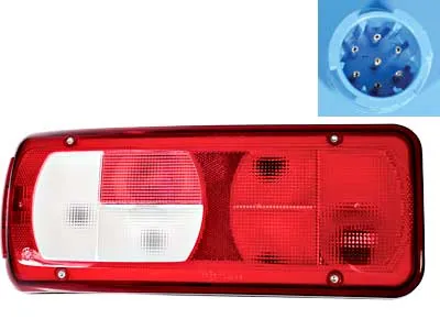 Vignal 7 funkciju kreisais aizmugures lukturis ar atstarotāju un sānu marķējumu, ADR sertifikāts, Volkswagen Crafter