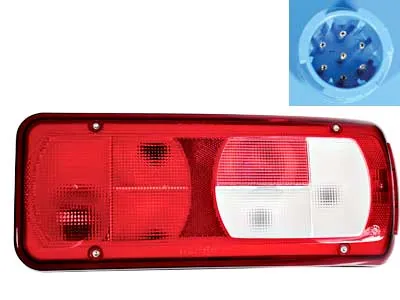 Vignal 7-funkciju LED aizmugures lukturis Volkswagen Crafter transportlīdzekļiem ar atstarotāju un sānu marķiera lampu