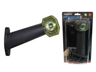 LED Sānu Gabarītu Lukturis (Radziņš) - Divkrāsu 24V ar Gumijas Rokturi - 1.75m Vads