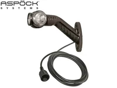 ASPöCK LED sānu gabarītu lukturis ar gumijotu stiprinājumu, ADR sertifikāts, 24V