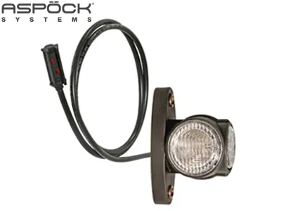 ASPöCK LED Sānu Gabarītu Lukturis ar Gumijas Stiprinājumu - 24V, ADR Sertificēts