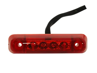 JOKON LED Sarkans Sānu Gabarītu Lukturis, 4 LED, 24V, Virsmas Montāža
