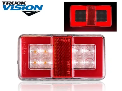 TRUCKVISION LED Aizmugures Lukturis ar Neona Efektu, 12-24V, IP67, Kvadrāta - Papildlukturi.lv