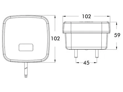 Proplast LED Aizmugures Lukturis ar Bremžu Signālu un Virzienrādi, 12V, Pilnīgi Ūdensizturīgs Polikarbonāta Korpuss - Attēls 2
