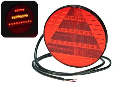 Proplast LED aizmugures kombinētais lukturis, apaļš, 12-24V, IP6K9K, ECE/ADR sertificēts