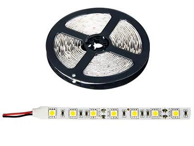 LED Lentveida Apgaismojums 4500K (12V, 42W/5m) - Balts Apgaismojums Auto Salonam
