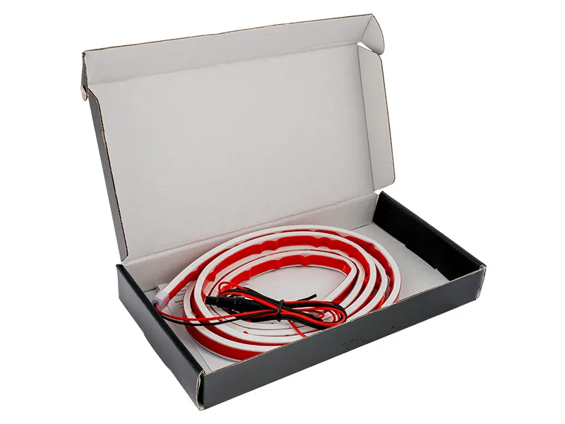 LED Dzinēja Pārsega Apgaismojuma Josla 180cm 12V - Balts Autotūnings - Attēls 3